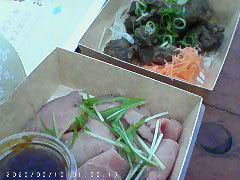 ローストビーフとサイコロステーキ